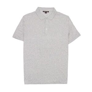 Michael Kors Men's Heather Grey Short Sleeve Polo Shirt